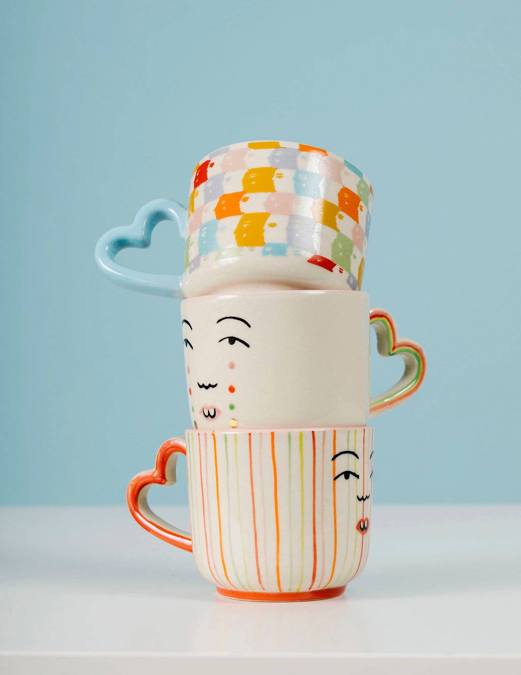 Striped Face Mug