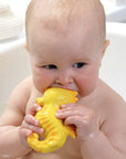 CaaOcho Natural Rubber Toys - Natural Rubber Seahorse Non-Toxic Bath Toy, Mold-free design