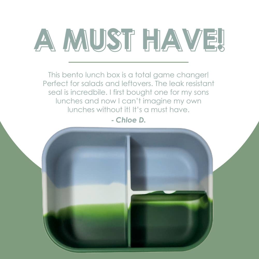 Silicone Bento Box - Reusable Lunch Boxes