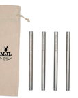 Medium Stainless Steel Boba Straws for Pint Mason Jars
