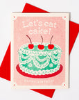 Bromstad Printing Co. - Let's Eat Cake - Risograph Birthday Card