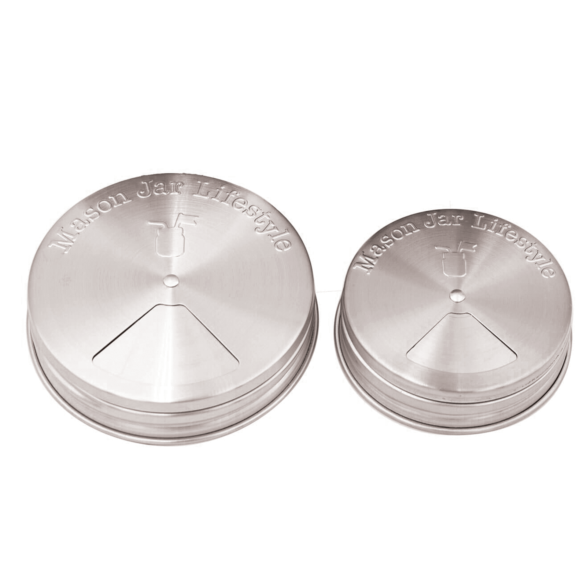 Mason Jar Lifestyle - 4 Pack Stainless Steel Spice Lids