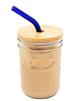 Mason Jar Lifestyle - Bamboo Straw Hole Tumbler Lid for Mason Jars