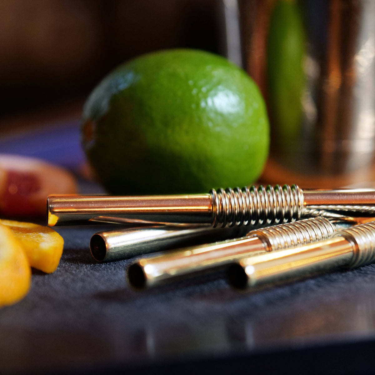 Turtleneck Stainless Steel Bendable Straw sets