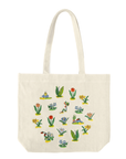 Three Potato Four - 3P4 x Richard Scarry® - Lowly Worm Floral Embroidered Tote