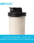 Jarware Black Spout Lid for Wide Mouth Mason Jar