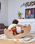 2in1-Montessori Wooden Seesaw-Table Chair Set