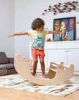 2in1-Montessori Wooden Seesaw-Table Chair Set