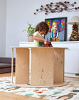 2in1-Montessori Wooden Seesaw-Table Chair Set