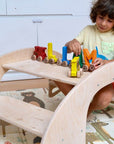 2in1-Montessori Wooden Seesaw-Table Chair Set