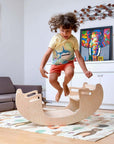 2in1-Montessori Wooden Seesaw-Table Chair Set