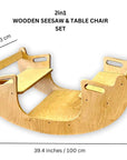2in1-Montessori Wooden Seesaw-Table Chair Set