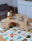 2in1-Montessori Wooden Seesaw-Table Chair Set