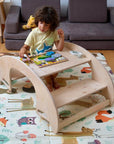 2in1-Montessori Wooden Seesaw-Table Chair Set