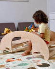 2in1-Montessori Wooden Seesaw-Table Chair Set