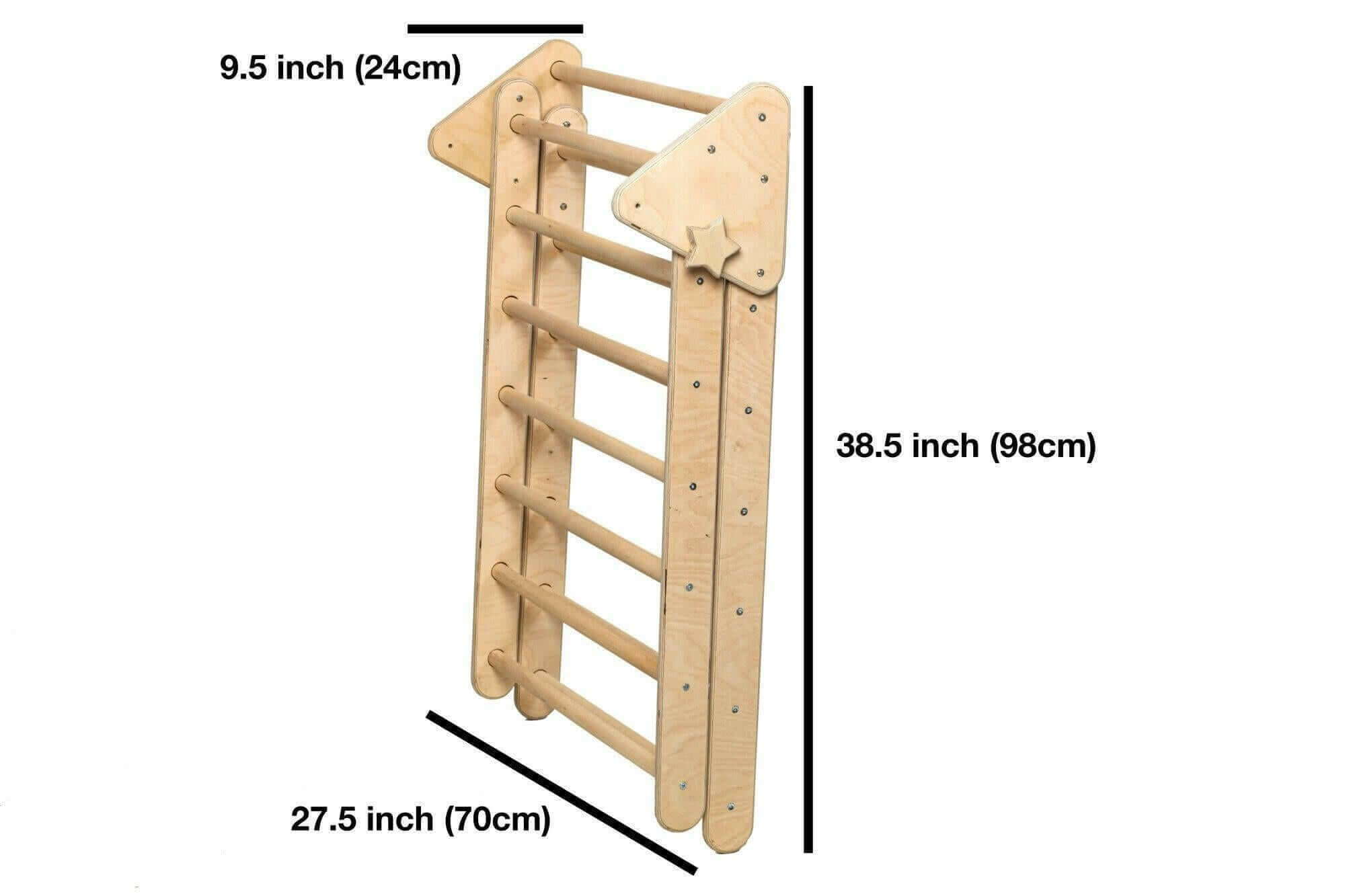 Montessori Climbing Set (3 Pieces)| Pikler Triangle, Climbing Arch &amp; Ramp