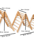 3 size Montessori Triangle Climber Set | Indoor Playground for Kids