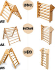 3 size Montessori Triangle Climber Set | Indoor Playground for Kids