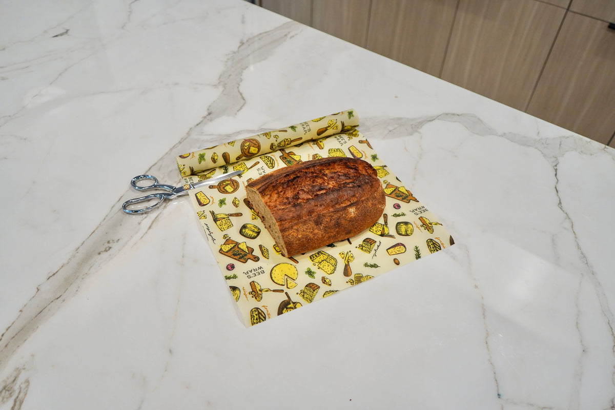 Bees Wrap Reusable Beeswax Food Wrap Roll -Wheels 'n' Wedges