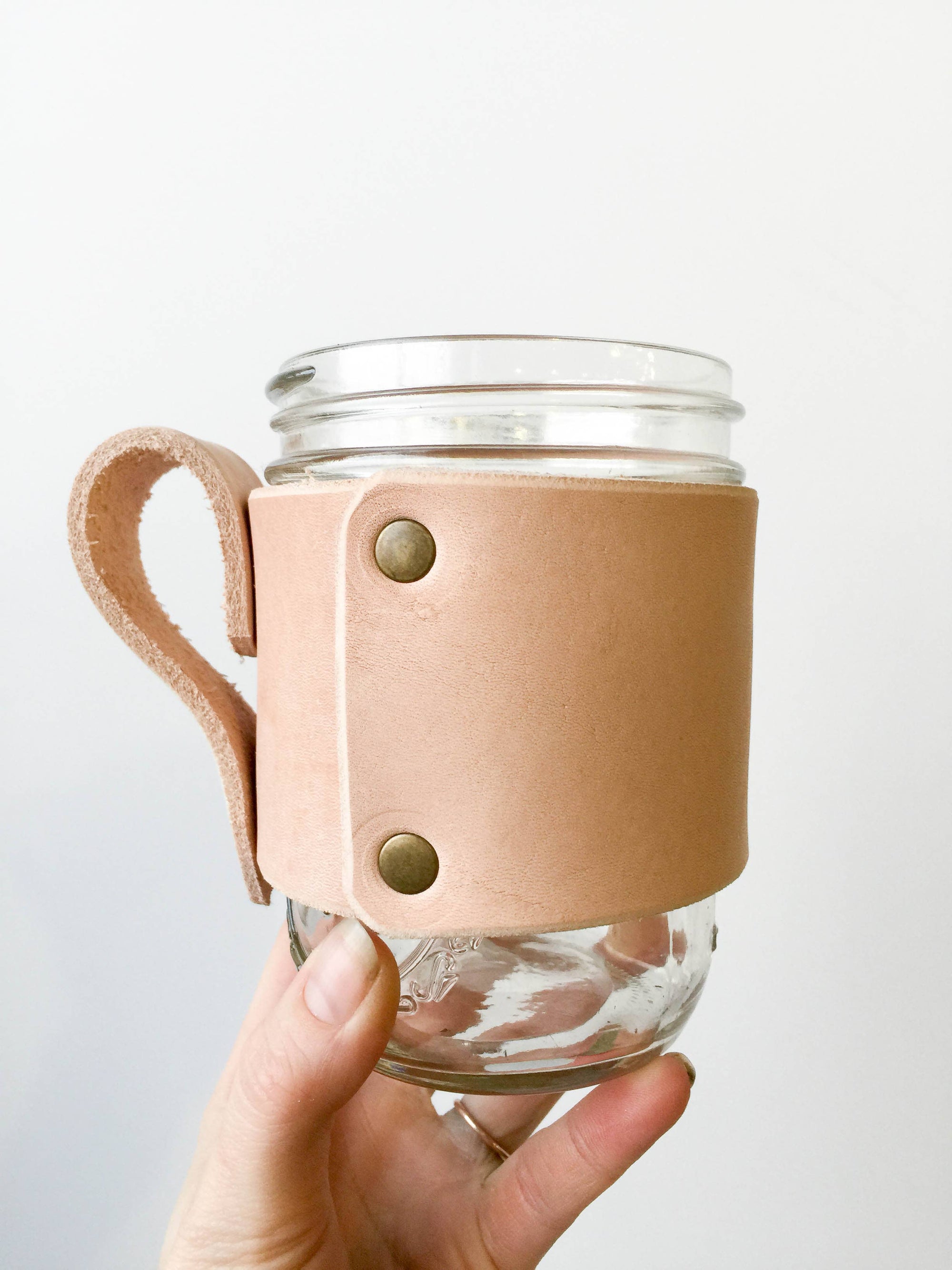 Leather Jar Wraps- "Mug Wrap"