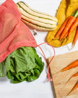 Le Marche Coral Mesh Produce Bags Set of 3