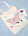 Paint Your Numbers - Pink Flutter Tote Paint by Numbers Kit