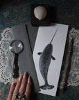 Open Sea - Narwhal Foil Greeting Card