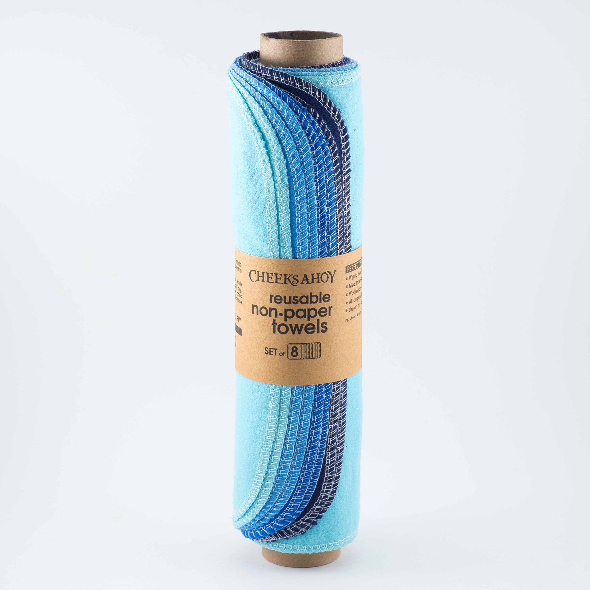 Cheeks Ahoy - Pre-Rolled Reusable Non-Paper Towels