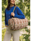 Peregrine Block Print Weekender Bag