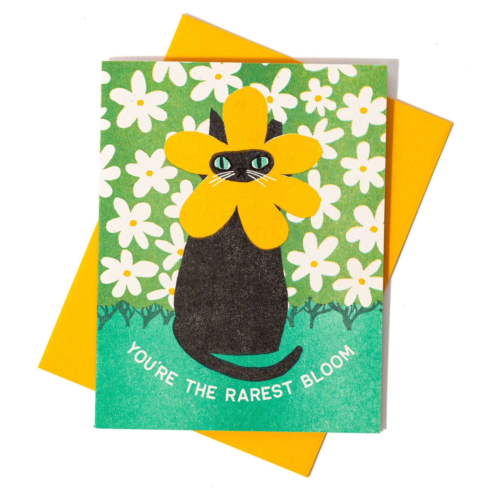 Bromstad Printing Co. - Rarest Bloom - Risograph Card