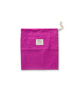 Bees Wrap Reusable Beeswax Lined Artisan Bread Bag - Magenta