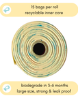 Refill Compostable Dog Poop Bags - 9 x 13" Bag Rolls
