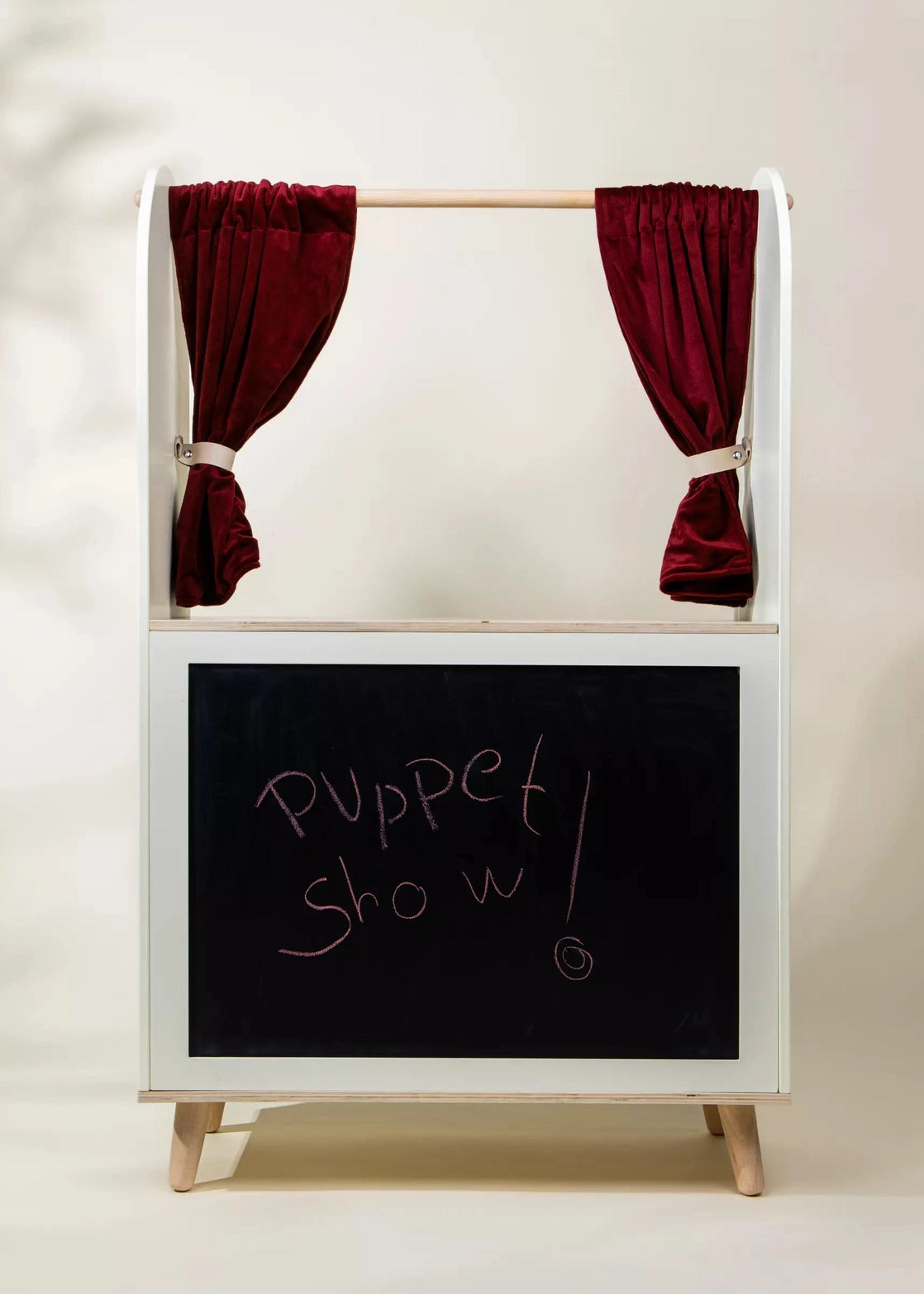 Wooden Play Market &amp; Theater Stand
