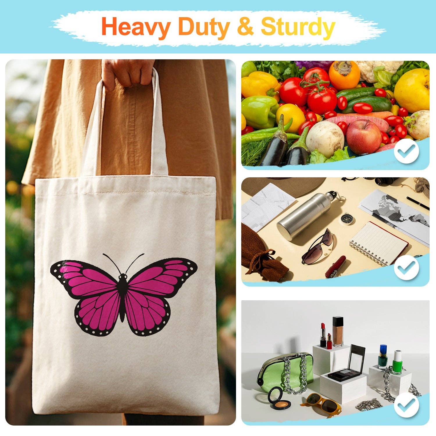 Paint Your Numbers - Pink Flutter Tote Paint by Numbers Kit