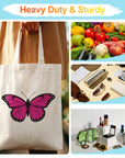 Paint Your Numbers - Pink Flutter Tote Paint by Numbers Kit