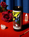 Tarot Candle, Lovers - 6" Tall & 60 Hr Burn, Orange & Moss
