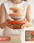 Food Huggers - Food Huggers Lids Set/3 Terra Cotta (XS,S,M)