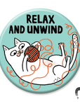 Relax and Unwind Cat Big Magnet