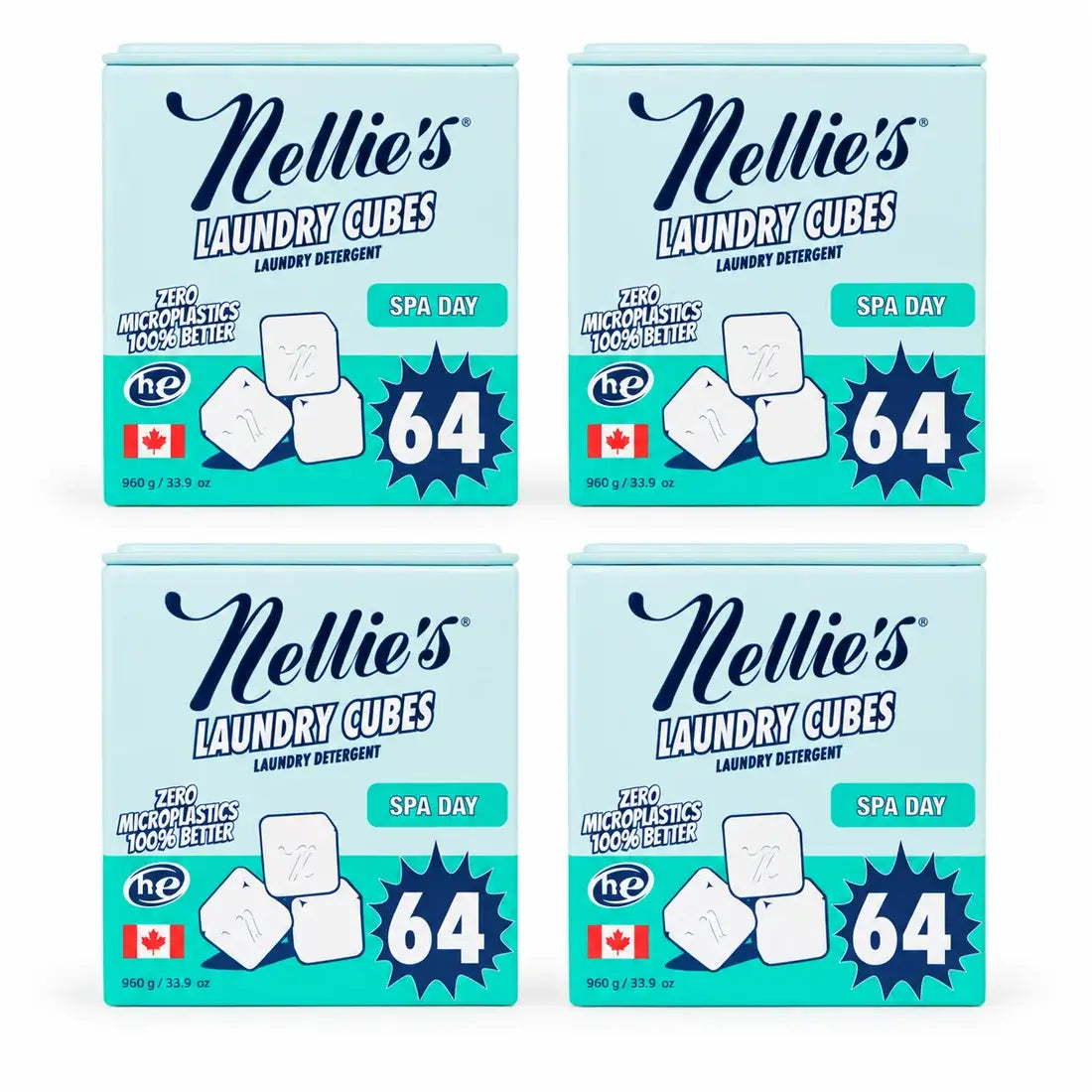 Laundry Cubes - Plastic Free - 64 Load Tin - Spa Day