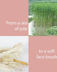 Dry Face Brush - Soft Jute, All Natural