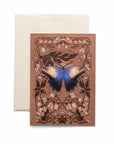 Owl Butterfly Greeting Card with Removable Butterfly