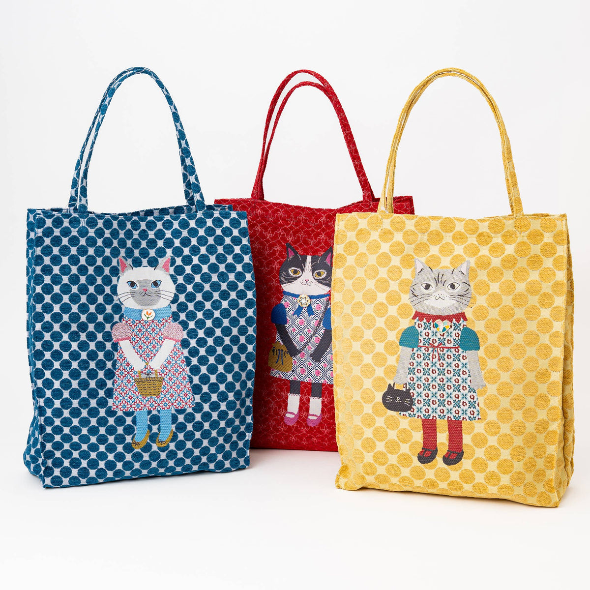 Kusuguru "Honey Bean Princes" Jacquard Tote Premium Chenille