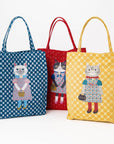 Kusuguru "Honey Bean Princes" Jacquard Tote Premium Chenille