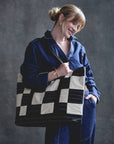 Checkered Canvas Tote Bag