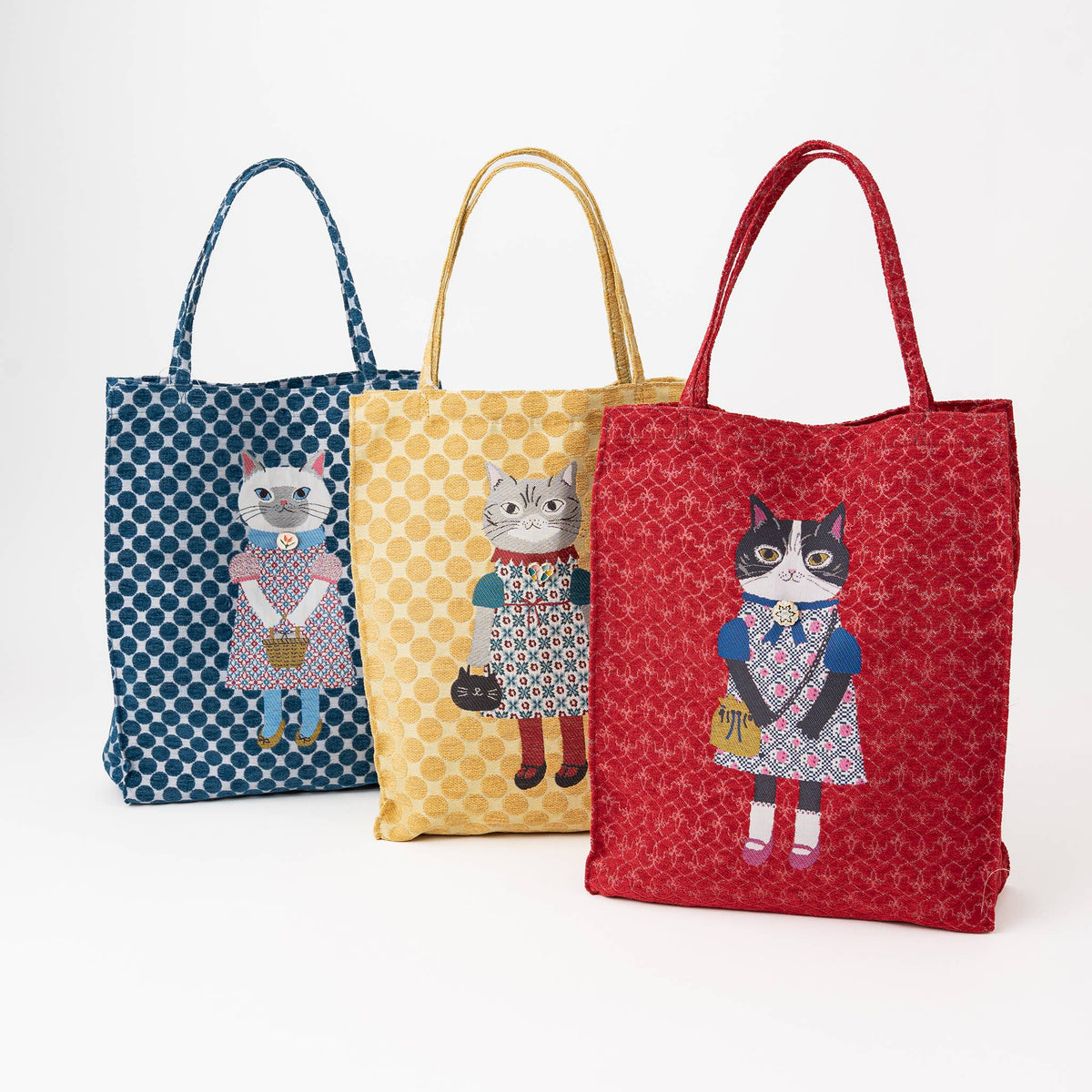 Kusuguru "Honey Bean Princes" Jacquard Tote Premium Chenille