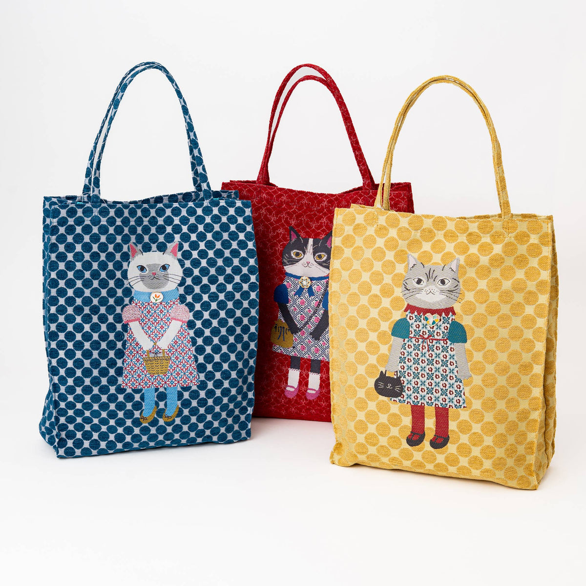 Kusuguru "Honey Bean Princes" Jacquard Tote Premium Chenille