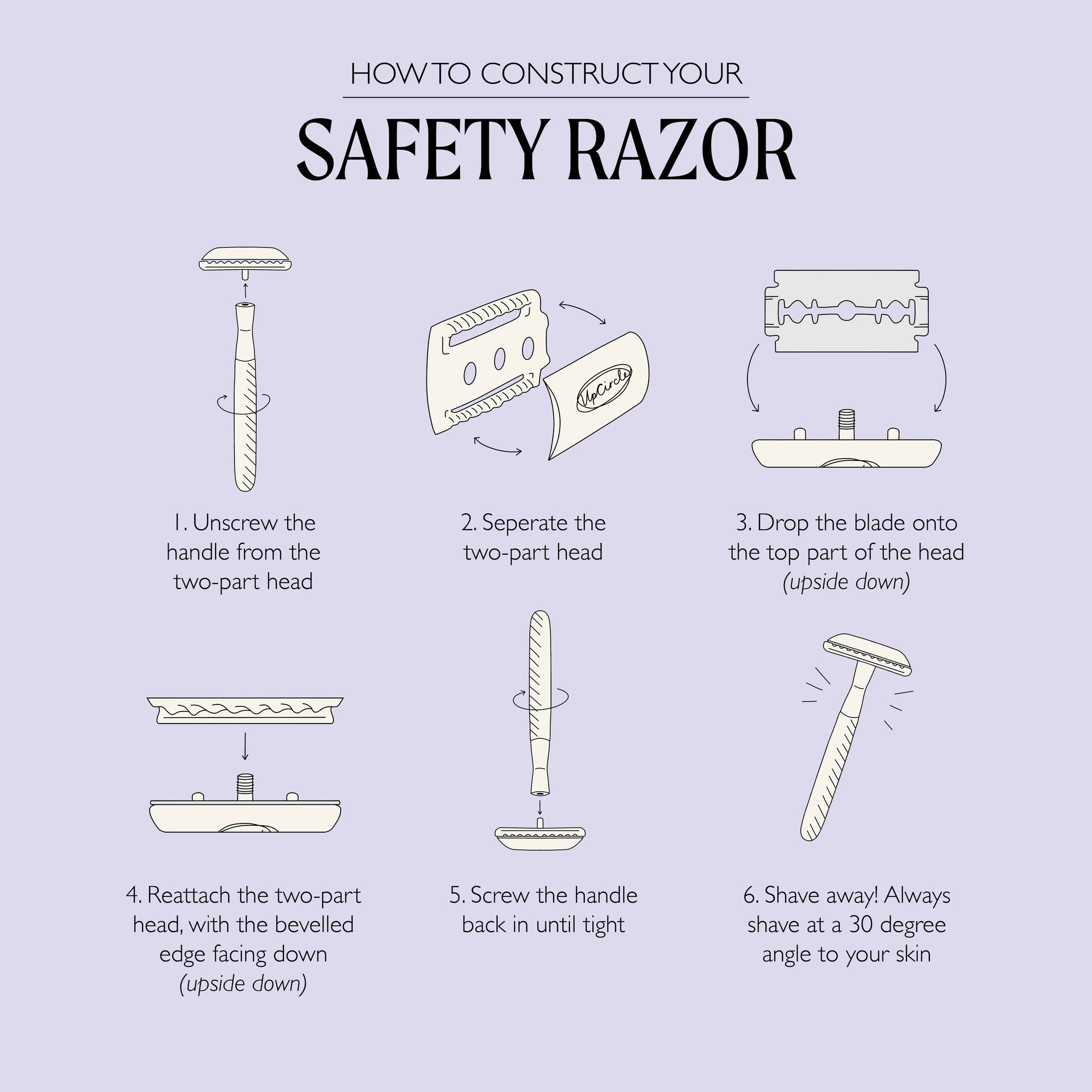 Zero Waste, Sustainable + Plastic Free - Safety Razor Stand