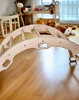 4 Pieces Climbing Set - Climbing Triangle, Arch Rocker, Pillow, and 2in1 Ramp