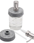 Mason Jar Lifestyle - Satin / Brushed Finish Soap Pump Dispensers for Mason Jars