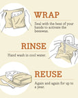 Bees Wrap Reusable Beeswax Food Wrap Roll - Bakery Lane